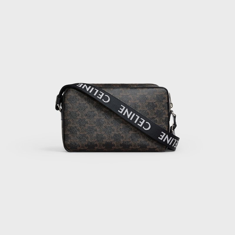 CELINE Medium Logo Print Messenger Bag